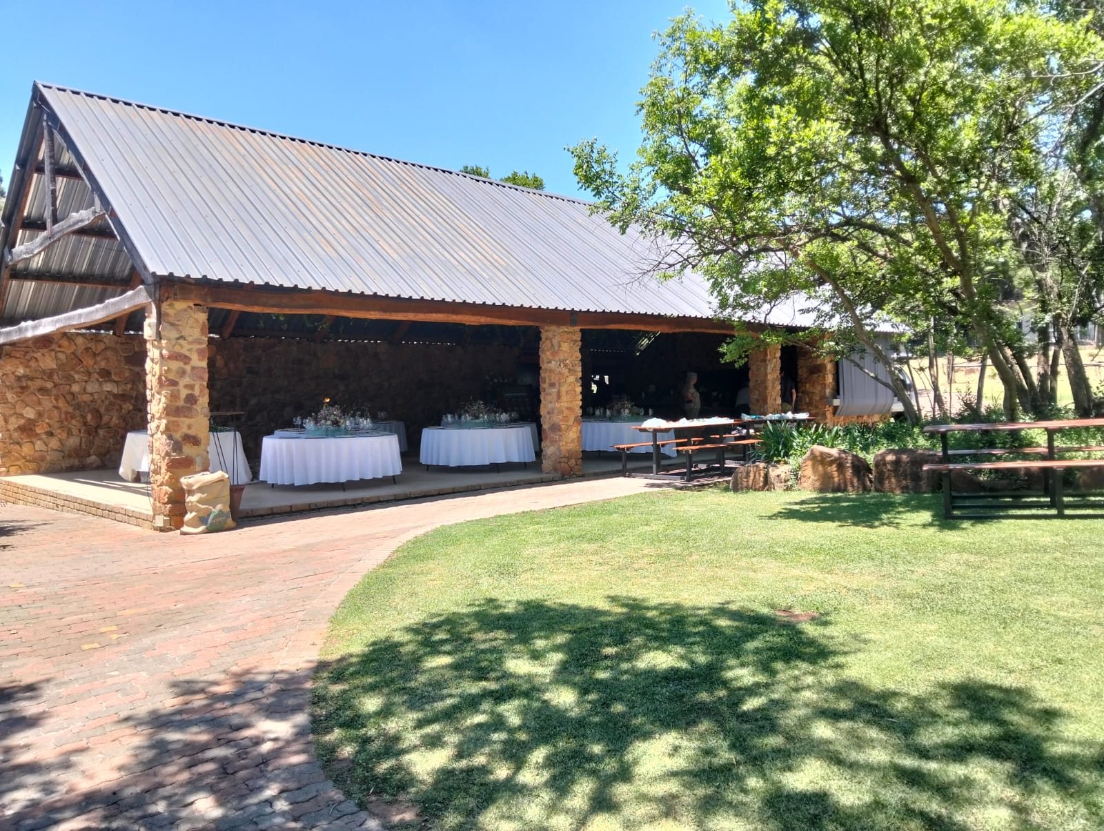 The venue under its new steel roof